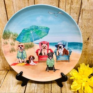 “Dogs on the Beach” (Set of 4 Plates)
